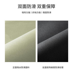 Tapis d'évier de cuisine rectangulaire en PVC, style crème, antidérapant et absorbant, pour robinet et comptoir de salle de bain - Product Image 5