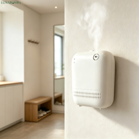 Diffuseur d'arômes nébulisant sans eau AE109 150 ml, mural, à batterie, système de diffusion d'air froid pour chambres d'hôtel et usines