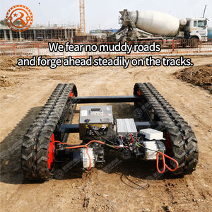 Популярное резиновое гусеничное шасси с гидравлическим приводом, противоскользящее и коррозионностойкое, для тяжелых условий эксплуатации и легкого маневрирования - Product Image 2