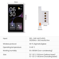 Panneau de commande central Tuya de 5 pouces panneau de commande tactile multifonction intégré Alexa Voice OEM Smart APP WIFI Zigbee Controller
