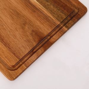 Planche à découper en bois d'acacia personnalisée, planche à découper en bois massif, plateau à <span class=keywords><strong>pizza</strong></span> et à steak, planche en bois, <span class=keywords><strong>assiette</strong></span> de service - Product Image 3