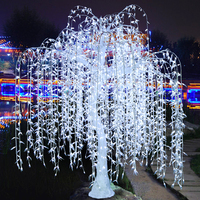 LED Willow Tree Motiv Beleuchtung für Weihnachten Halloween Neujahr Dekor Park Street Landschaft Blumen baum Licht für Resort