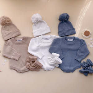 Cuddly Cotton Baby Boy Dusty Blue Romper Announcement Custom Flat Knit Romper Newborn Gift <strong>Outfit</strong> Newborn <strong>Coming</strong> <strong>Home</strong> <strong>Outfit</strong> Set - Product Image 4