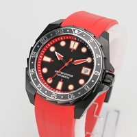 Nouvelles inserts de lunette inclinée H&T faites à la main en acier inoxydable 316L 38x30.6mm, style GMT SKX007, avec PIP vert Super C1 G1, pour montres