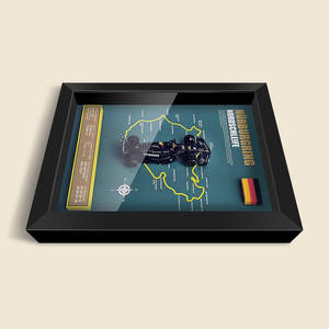 Modelo de Pista de Carreras W14 Hamilton, Escala 1:<span class=keywords><strong>32</strong></span>, Decoración para Sala de Estudio o Club, Cuadro Decorativo para Colgar - Product Image 1