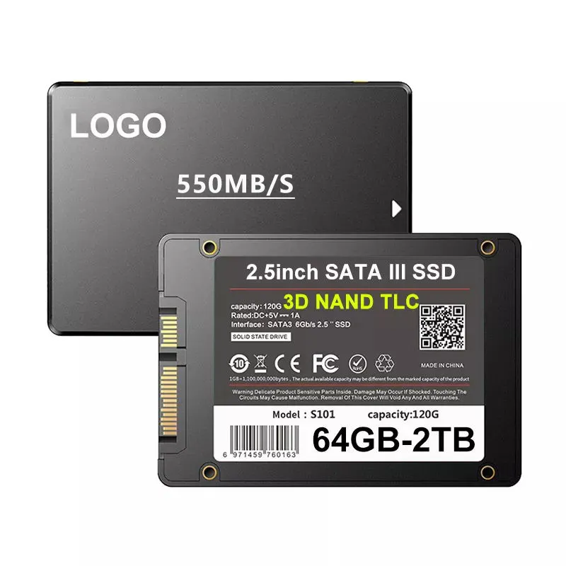 Computador Portátil 120GB 128GB 240GB 256GB 480GB 512GB 1TB 2TB 4TB SSD Interno SATA3 Disco Rígido de Estado Sólido Discos Rígidos