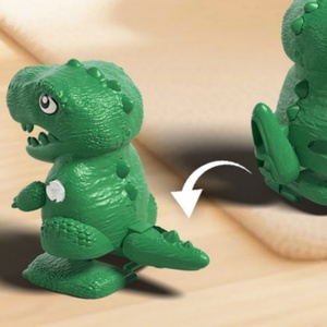 Plastic Chain Clockwork Twisting <b>Egg</b> Duckling Bouncing <b>Egg</b> Cute Beast Walking Shell Breaking Animal Shaped Assembly Fun Gift <b>Toy</b> - Product Image 4