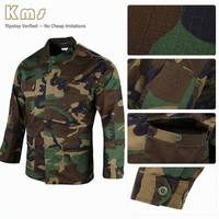 KMS BDU Prêt à expédier, uniforme tactique de combat en coton et nylon, camouflage pour l'entraînement en plein air, vêtements tactiques, uniformes