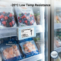 Etiqueta Electrónica Digital para Estantes COMPAX de 2.66'' con Pantalla de Papel Electrónico de 4 Colores, IP65, para Interiores, Resistente a Bajas Temperaturas, Actualización Remota Inalámbrica