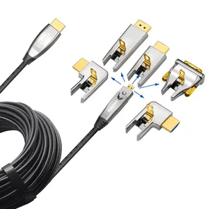 Aktives optisches HDMI-Kabel 48 Gbit/s HDMI-Kabel 20 Fuß bis 100 Fuß für 8K bei 60Hz 4K bei 120Hz Dynamisches HDR ARC 8K-Glasfaser-HDMI-Kabel