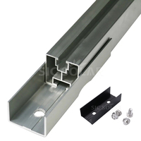 Kit de raccordement pour supports de panneaux solaires photovoltaïques sur rail