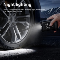 Compresseur d'Air Gonfleur de Pneus Électrique Portable 4000 mAh pour Voiture, Vélo, Moto