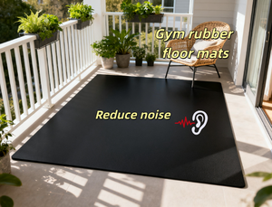 <span class=keywords><strong>Tappetino</strong></span> in gomma Fitness speciale per palestra 15mm puro nero classico 1*1m isolamento acustico ad assorbimento degli urti - Product Image 5