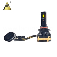 Ampoules de phares LED pour voiture 200W HB3/9005 HB4/9006 |    Blanc 6500K |   4 tubes en cuivre pour dissipation thermique |   Kit d'éclairage LED sans erreur