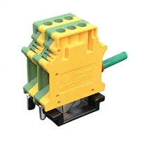 QUKJ-16JD USLKG16N 12-4AWG Bornier de mise à la terre en cuivre avec connexion à vis pour câble de terre PE