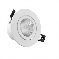 Spot LED encastré en aluminium GISIH 7W, moderne et orientable, pour vitrine d'exposition JX6047