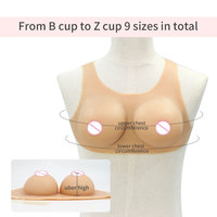 OEM/ODM Xinxinmei T-C1 B-Z Cup Faux Seins Réalistes en Silicone pour Augmentation Mammaire, 6 Couleurs, Rembourrage en Coton, pour Femmes Transgenres