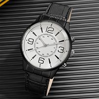 WJ-11125 en gros mode décontracté de luxe affaires bracelet en cuir montres à quartz numérique pour homme accepter Logo personnalisé