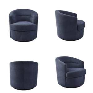 <span class=keywords><strong>Fauteuil</strong></span> d'Appoint Pivotant CARLFORD 360, Chaise de Salon Décorative en Tissu Doux, <span class=keywords><strong>Fauteuil</strong></span> de Détente pour Maison ou Hôtel, Chambre et Salon - Product Image 4