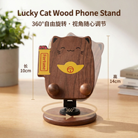 Support de téléphone et tablette en bois rotatif à 360 degrés, pliable, pour une utilisation universelle, modèle CZ6861