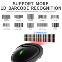 Escáner de Códigos de Barras 1D Xincode Factory, Lector de Códigos de Barras USB con Cable, Pistola de Escaneo de Códigos de Barras Láser Portátil para Express X-530