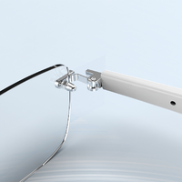 Kacamata Audio Pintar G1W Rimless Frameless V5.4 Kontrol Geser Sentuh 15 Jam Pemutaran Musik Dapat Dilepas dengan Resep Kacamata Anti Cahaya Biru