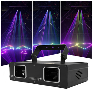 Câu lạc bộ đêm ánh sáng <span class=keywords><strong>laser</strong></span> RGB <span class=keywords><strong>Laser</strong></span> Chiếu 2 mắt <span class=keywords><strong>500mW</strong></span> màu đỏ + màu xanh lá cây + màu xanh ánh sáng <span class=keywords><strong>laser</strong></span> cho DJ Disco Đảng thanh - Product Image 1