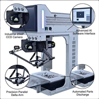 Robot Delta Haute Vitesse avec Moteur PLC pour Précision et Placement - Robot à Liaisons Parallèles avec Système de Vision pour l'Automatisation Industrielle