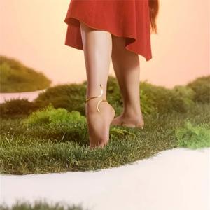 Mode été femmes irrégulière géométrique plaqué or métal cheville bijoux plage mer côté femmes ouvert or cheville <span class=keywords><strong>pied</strong></span> chaîne - Product Image 2