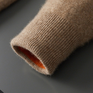 Sudadera con Capucha y Cremallera para Hombre, de Lana/Cachemira, Tejida, Informal, para Otoño e Invierno, Talla Grande, Manga Larga, Puede Usarse de Diferentes Formas - Product Image 2
