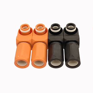 Connecteurs d'alimentation robustes Amphenol, fiche 120A 25MM² scellée noire SLPPA25BSB et <span class=keywords><strong>orange</strong></span> SLPPA25BSO, connecteur de stockage - Product Image 6