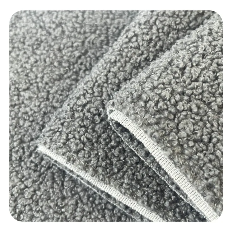 Hot Sale Home Good Look Boucle Möbels toff 100% Polyester Wolle Teddy Boucle Stoff Für Heim textilien