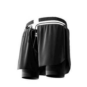 Trajes de baño de secado rápido para hombre, pantalones cortos de punto de cintura media para nadar, caminar, correr, hacer deportes, senderismo y acampar. - Product Image 1