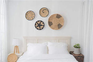 Plaques décoratives murale en osier personnalisé, lot de 5, pour décoration murale, salon, citrouille, panier mural, personnalisé - Product Image 6