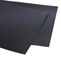 Feuille de polystyrène haute résistance noire brillante (HIPS) 4mm 5mm 6mm pour thermoformage et artisanat