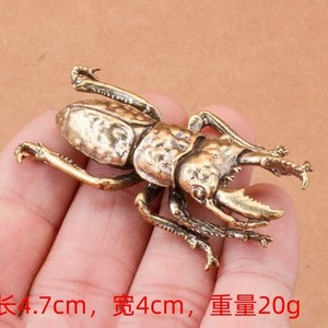 Figurines miniatures de coléoptères en <span class=keywords><strong>bronze</strong></span> antique, petites décorations de bureau, insectes vintage en cuivre, figurines de thé, ornements et accessoires de décoration intérieure - Product Image 3