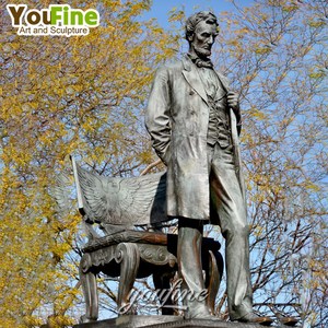 Statue commémorative personnalisée en bronze d'Abraham Lincoln, homme libéré agenouillé avec des menottes brisées, sculpture de monument pour place extérieure - Product Image 2