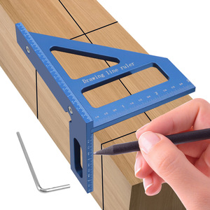 Độ Chính Xác Cao Hợp Kim Nhôm Đa Chức Năng Thước Kéo Bevel Cắ<span class=keywords><strong>t</strong></span> Tam Giác Cai Trị Cho Chế Biến Gỗ Bố Trí DIY Công Nghiệp Sử Dụng Odm - Product Image 6