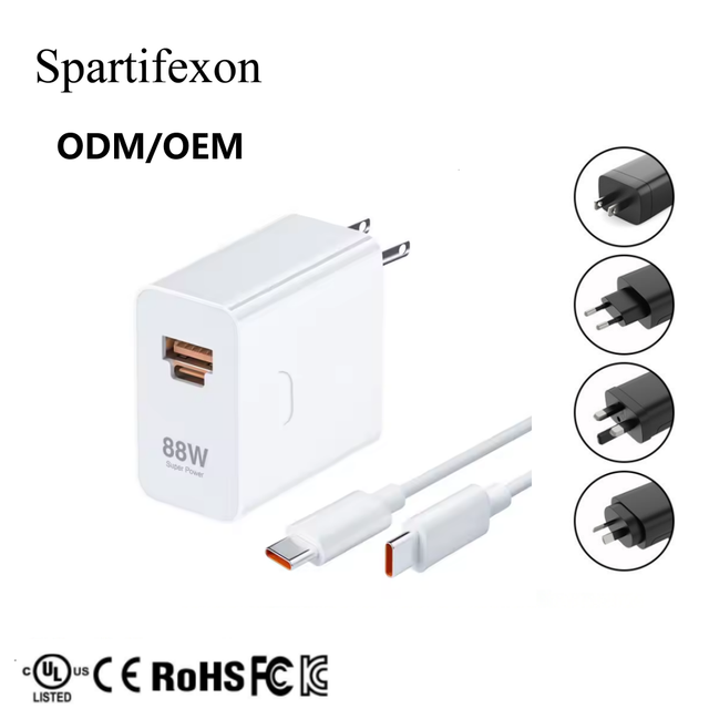 High Quality 88W QC3.0 Quick Charge 9V/2A OVP US/EU Plug Type-C Power Adapter Travel Mobile Phone Charger for for