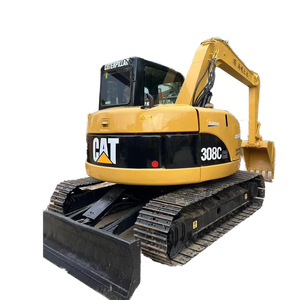 Miniexcavadora de segunda mano CAT308 de 8 toneladas, maquinaria hidráulica hecha en Japón con motor Caterpillar, equipo de construcción compacto - Product Image 1
