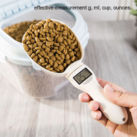 Cuillère doseuse électronique pour aliments pour animaux de compagnie, tasse doseuse numérique pour chiens et chats, balance de cuisine avec affichage LED