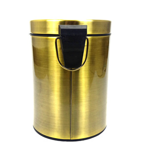 Thùng Rác Phòng Tắm Mạ Vàng Được Đánh Bóng Thùng Rác Bàn Đạp Chân Thùng Rác Thùng Rác - Product Image 3