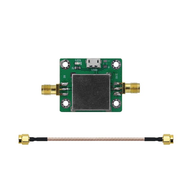 50M-6GHz Low Noise Amplifier LNA RF Power Amplifier Gain 20DB Powered by USB OpenSourceSDR Lab