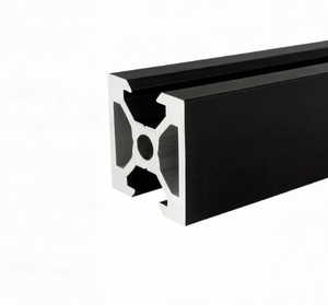 Profilé en alliage d'aluminium série 6000, norme européenne 2020, noir, rainure en V, équipement de découpe et d'étanchéité à fente double face - Product Image 1