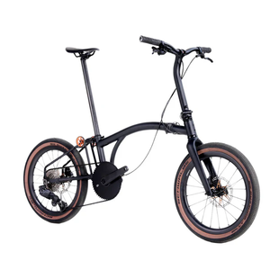 HEXATI T20 edición juvenil, aleación de titanio aerodinámica completa, 12 velocidades, bicicleta <span class=keywords><strong>Brompton</strong></span> G line de titanio aerodinámico completo. - Product Image 1