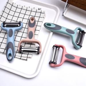 Lame en acier inoxydable, gadget de cuisine multifonctionnel 3 en 1 éplucheur de fruits et légumes offre spéciale! - Product Image 2