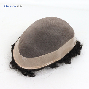 ทูเป้ผมแท้เกรดพรีเมียมสำหรับผู้ชาย ขนาด 15 มม. แบบหยิกฟู  ฐานโมโนเนื้อละเอียด พร้อมขอบ NPU  ผู้ผลิตทูเป้สำหรับผู้ชาย - Product Image 2