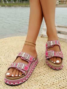 <span class=keywords><strong>Sandali</strong></span> Estivi da <span class=keywords><strong>Donna</strong></span> con <span class=keywords><strong>Suola</strong></span> Spessa 2025 Nuovo Stile con Fibbia in <span class=keywords><strong>Sughero</strong></span> Ciabatte da Spiaggia - Product Image 6