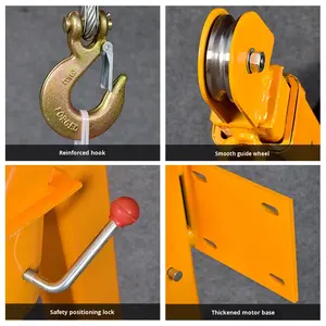 חדש 12v/220v/24v/24v מנוף קטן קטן cantiamount-1 טון-שימוש ביתי עשוי בסין - Product Image 4