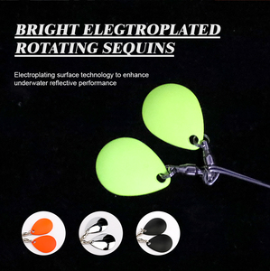 Honoreal Stock 5g 7g Spinnerbait pour eau douce (Bar, <span class=keywords><strong>Truite</strong></span>, Saumon, Luciole) avec jupes rayées en silicone et <span class=keywords><strong>hameçon</strong></span> <span class=keywords><strong>Mustad</strong></span> - Product Image 5